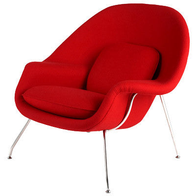 Wombat Chair - Saarinen Inspired red